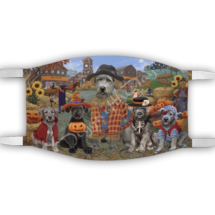 Halloween 'Round Town Wolfhound Dogs Face Mask FM50007