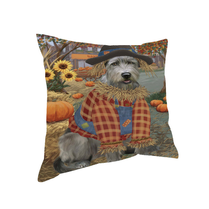 Halloween 'Round Town Wolfhound Dog Pillow with Top Quality High-Resolution Images - Ultra Soft Pet Pillows for Sleeping - Reversible & Comfort - Ideal Gift for Dog Lover - Cushion for Sofa Couch Bed - 100% Polyester