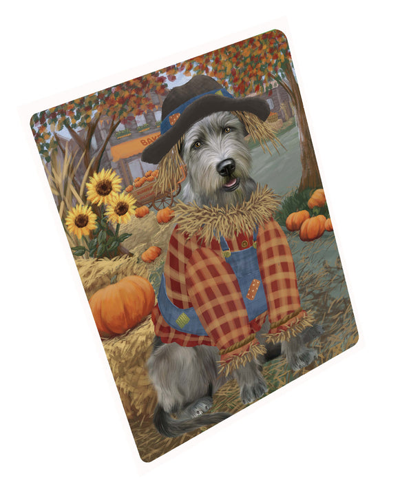 Halloween 'Round Town Wolfhound Dog Cutting Board - For Kitchen - Scratch & Stain Resistant - Designed To Stay In Place - Easy To Clean By Hand - Perfect for Chopping Meats, Vegetables