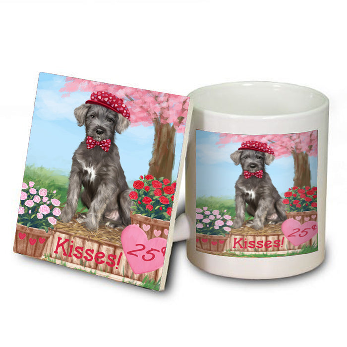 Rosie 25 Cent Kisses Wolfhound Dog Coasters Set of 4 CSTA58283