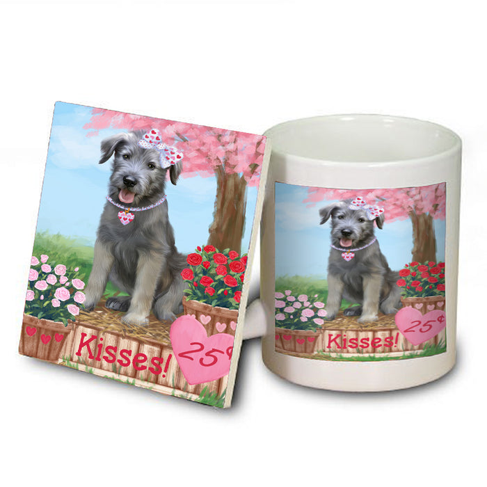 Rosie 25 Cent Kisses Wolfhound Dog Coasters Set of 4 CSTA58281