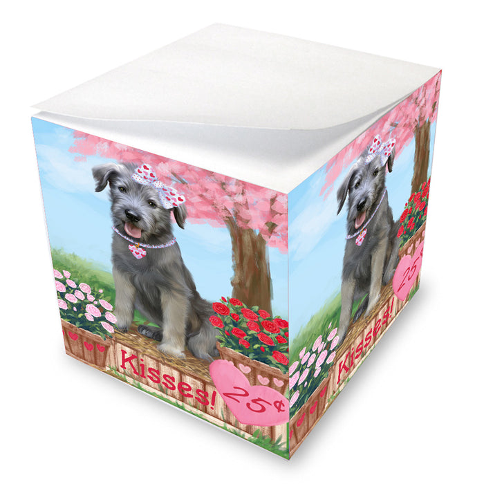 Rosie 25 Cent Kisses Wolfhound Dog Note Cube NOC-DOTD-A57322