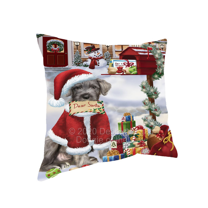 Christmas Dear Santa Mailbox Wolfhound Dog Pillow with Top Quality High-Resolution Images - Ultra Soft Pet Pillows for Sleeping - Reversible & Comfort - Ideal Gift for Dog Lover - Cushion for Sofa Couch Bed - 100% Polyester, PILA92188
