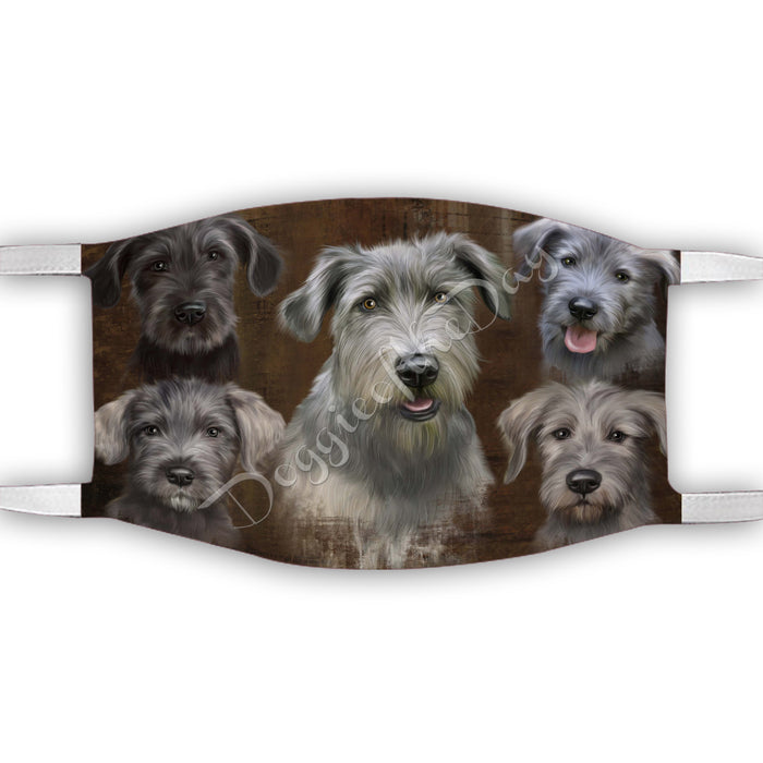 Rustic Wolfhound Dogs Face Mask FM50104