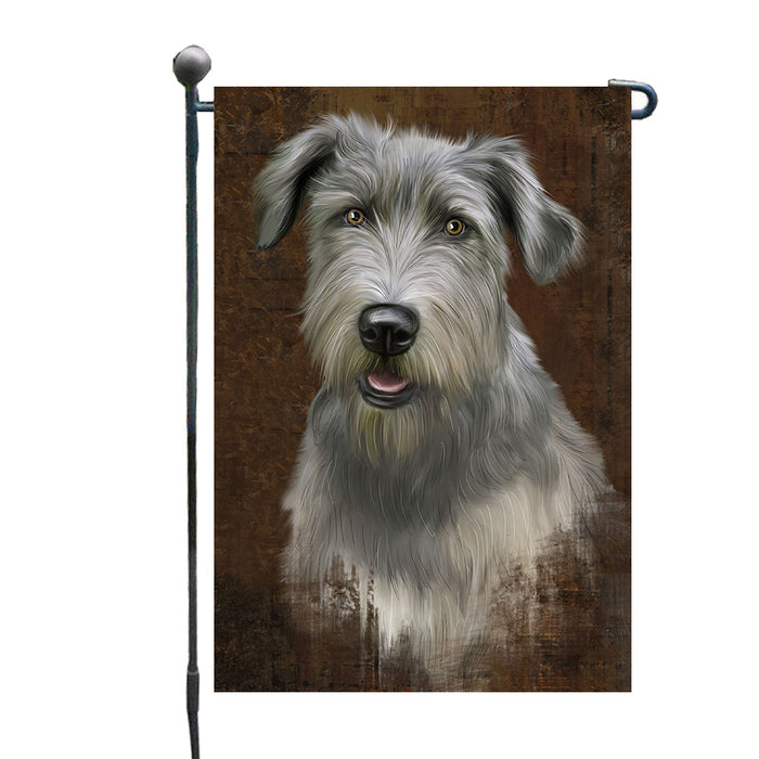 Rustic Wolfhound Dog Garden Flags Outdoor Decor for Homes and Gardens Double Sided Garden Yard Spring Decorative Vertical Home Flags Garden Porch Lawn Flag for Decorations GFLG67877