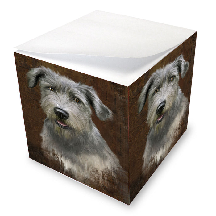 Rustic Wolfhound Dog Note Cube NOC-DOTD-A57271