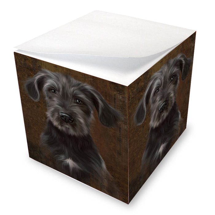 Rustic Wolfhound Dog Note Cube NOC-DOTD-A57272