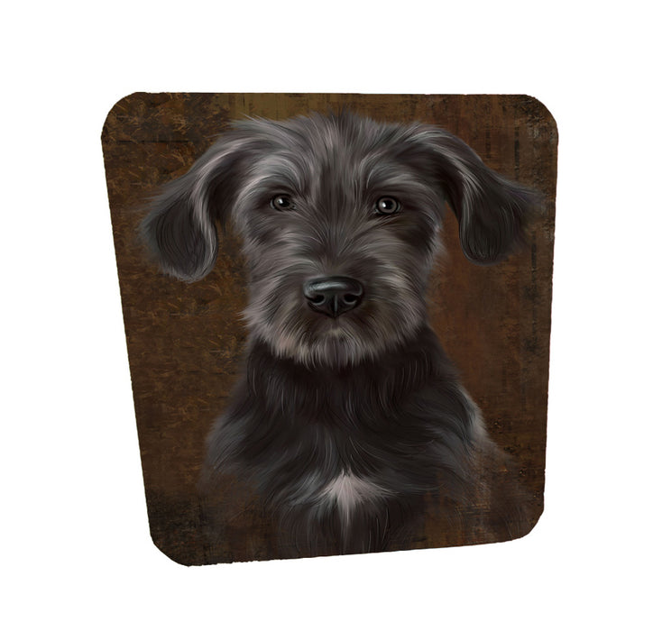 Rustic Wolfhound Dog Coasters Set of 4 CSTA58231