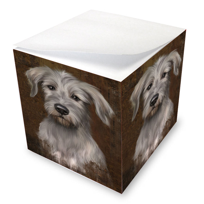 Rustic Wolfhound Dog Note Cube NOC-DOTD-A57273
