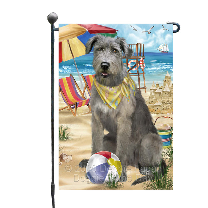 Pet Friendly Beach Wolfhound Dog Garden Flags Outdoor Decor for Homes and Gardens Double Sided Garden Yard Spring Decorative Vertical Home Flags Garden Porch Lawn Flag for Decorations GFLG67794