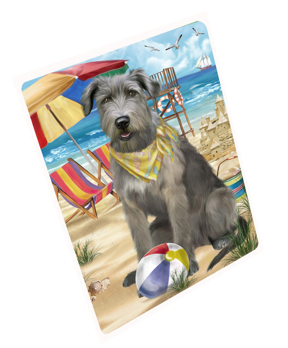 Pet Friendly Beach Wolfhound Dog Cutting Board - For Kitchen - Scratch & Stain Resistant - Designed To Stay In Place - Easy To Clean By Hand - Perfect for Chopping Meats, Vegetables, CA82558