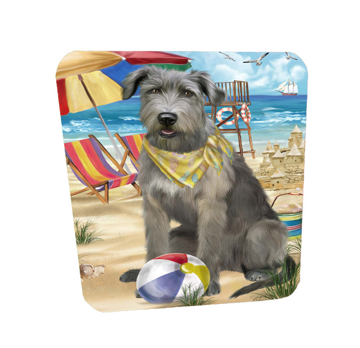 Pet Friendly Beach Wolfhound Dog Coasters Set of 4 CSTA58171