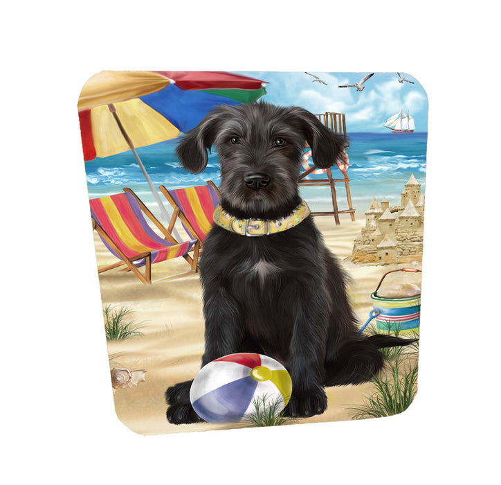 Pet Friendly Beach Wolfhound Dog Coasters Set of 4 CSTA58172
