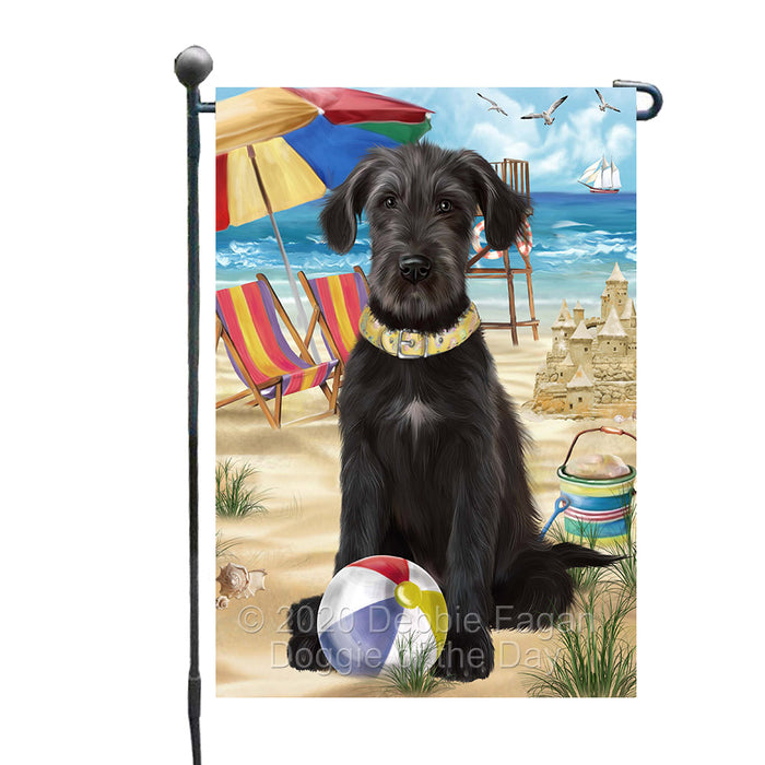 Pet Friendly Beach Wolfhound Dog Garden Flags Outdoor Decor for Homes and Gardens Double Sided Garden Yard Spring Decorative Vertical Home Flags Garden Porch Lawn Flag for Decorations GFLG67795