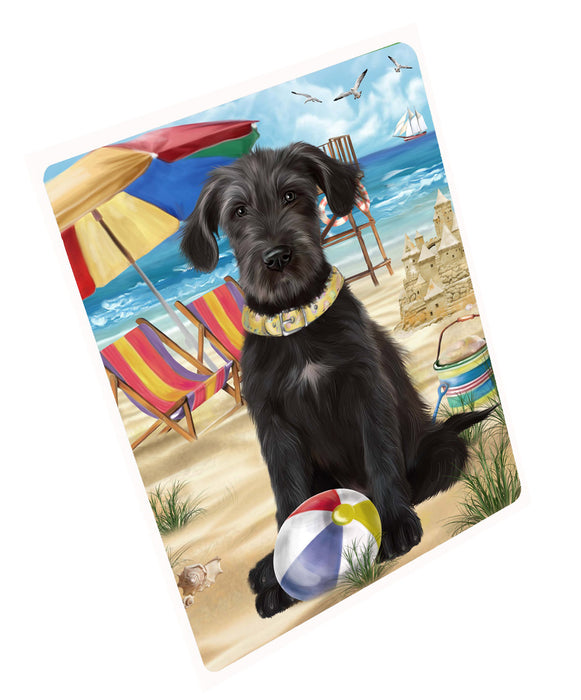 Pet Friendly Beach Wolfhound Dog Refrigerator/Dishwasher Magnet - Kitchen Decor Magnet - Pets Portrait Unique Magnet - Ultra-Sticky Premium Quality Magnet RMAG110948