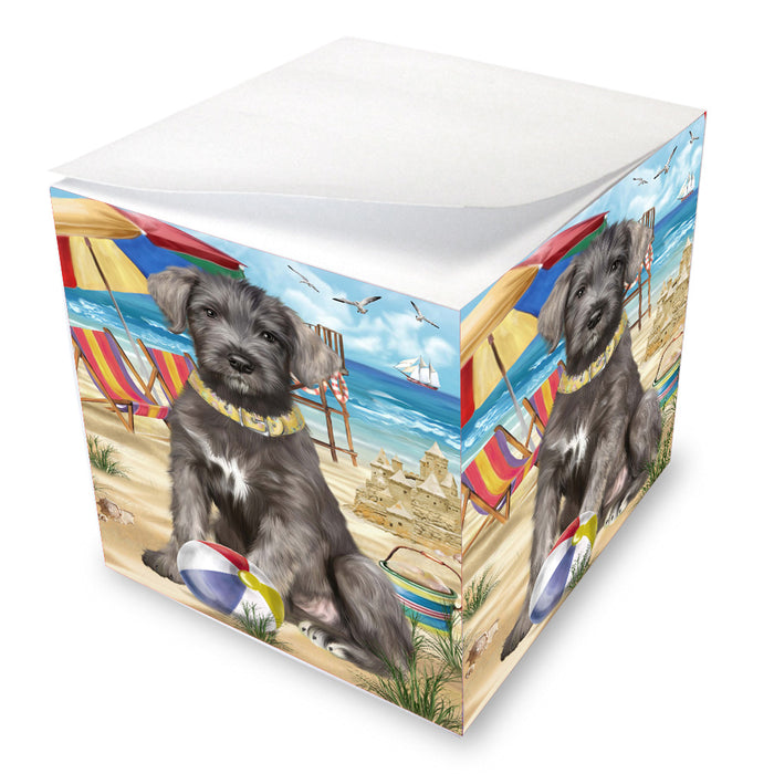 Pet Friendly Beach Wolfhound Dog Note Cube NOC-DOTD-A57214