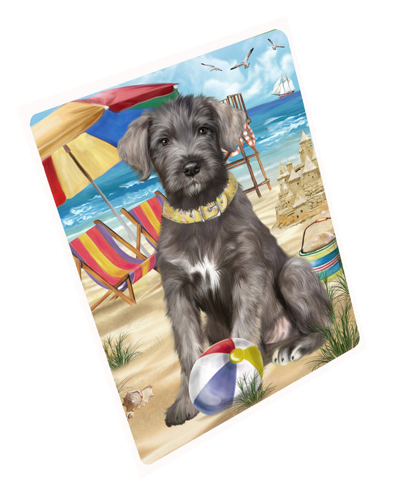 Pet Friendly Beach Wolfhound Dog Refrigerator/Dishwasher Magnet - Kitchen Decor Magnet - Pets Portrait Unique Magnet - Ultra-Sticky Premium Quality Magnet RMAG110953