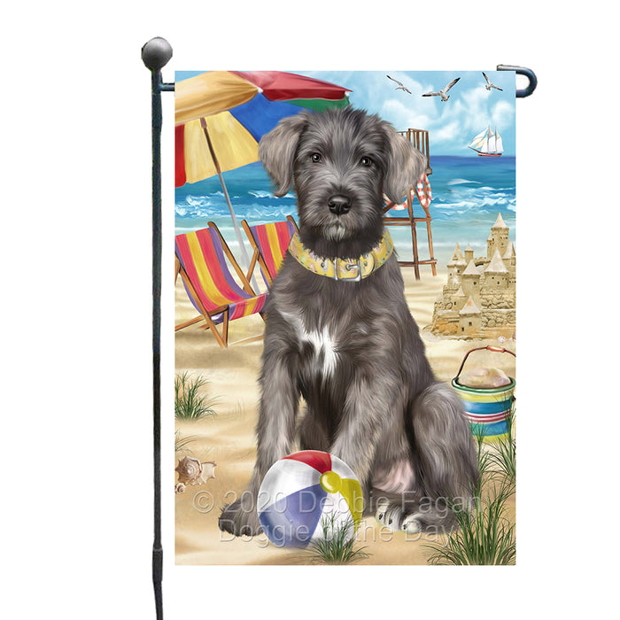 Pet Friendly Beach Wolfhound Dog Garden Flags Outdoor Decor for Homes and Gardens Double Sided Garden Yard Spring Decorative Vertical Home Flags Garden Porch Lawn Flag for Decorations GFLG67796