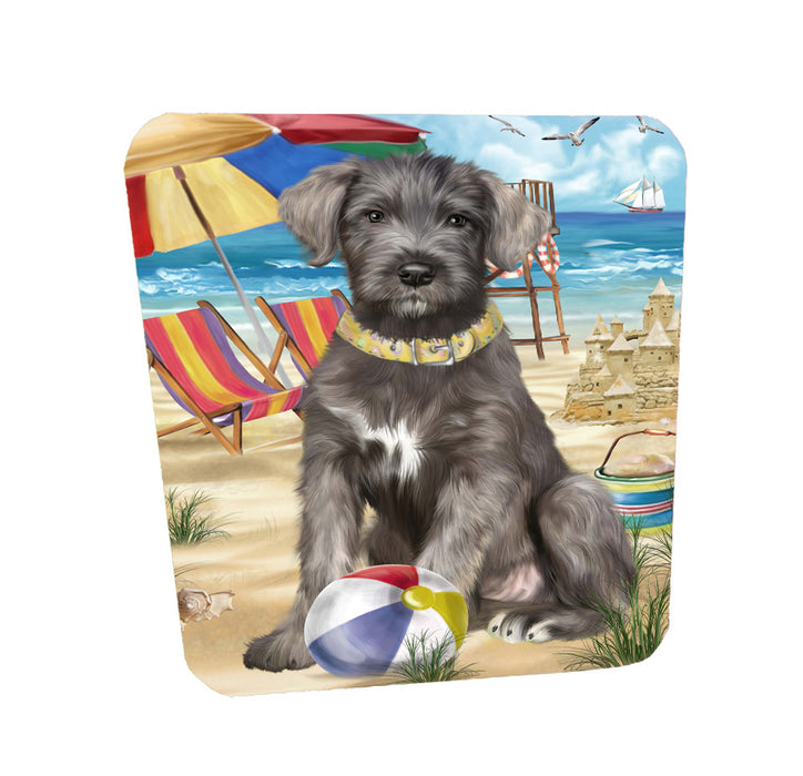 Pet Friendly Beach Wolfhound Dog Coasters Set of 4 CSTA58173