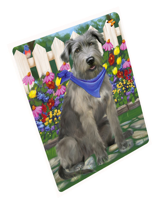 Spring Floral Wolfhound Dog Refrigerator/Dishwasher Magnet - Kitchen Decor Magnet - Pets Portrait Unique Magnet - Ultra-Sticky Premium Quality Magnet RMAG113413