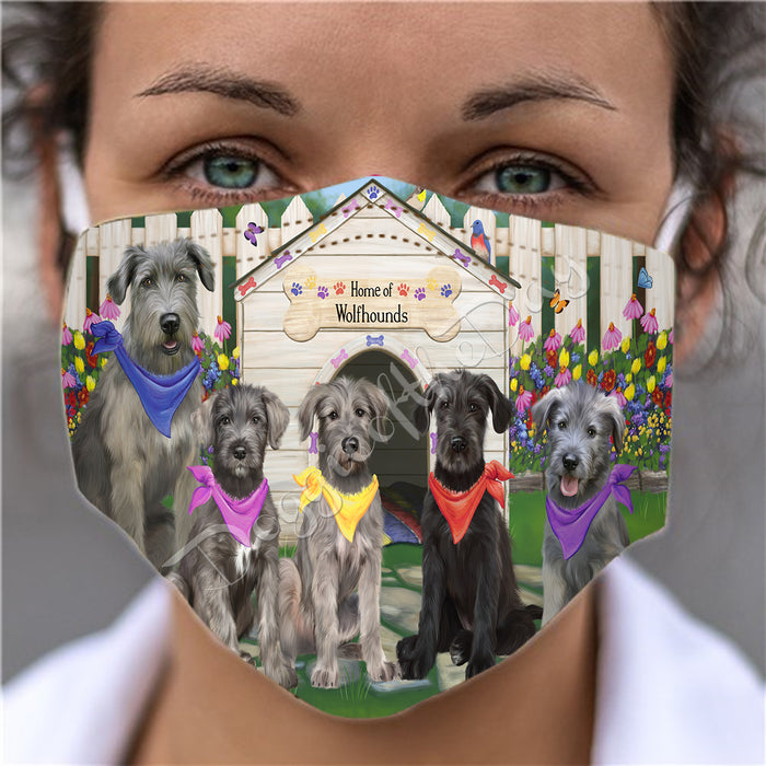 Spring Dog House Wolfhound Dogs Face Mask FM48848