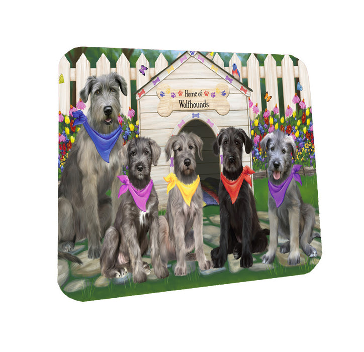 Spring Dog House Wolfhound Dogs Coasters Set of 4 CSTA58527