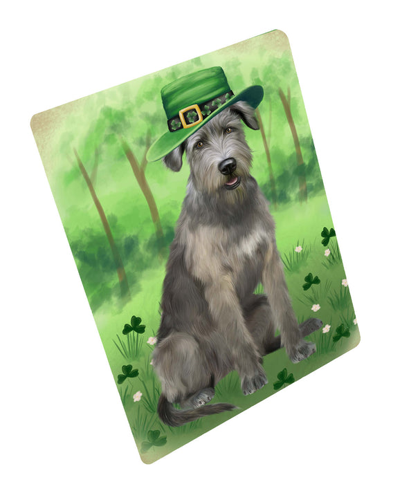 St. Patrick's Day Wolfhound Dog Cutting Board - For Kitchen - Scratch & Stain Resistant - Designed To Stay In Place - Easy To Clean By Hand - Perfect for Chopping Meats, Vegetables, CA84154