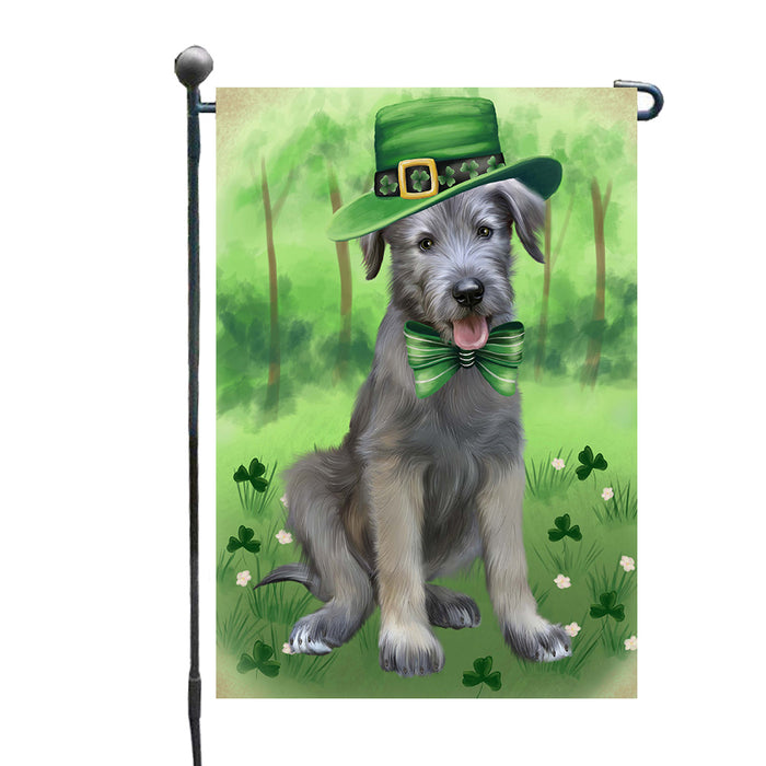 St. Patrick's Day Wolfhound Dog Garden Flags Outdoor Decor for Homes and Gardens Double Sided Garden Yard Spring Decorative Vertical Home Flags Garden Porch Lawn Flag for Decorations GFLG68594