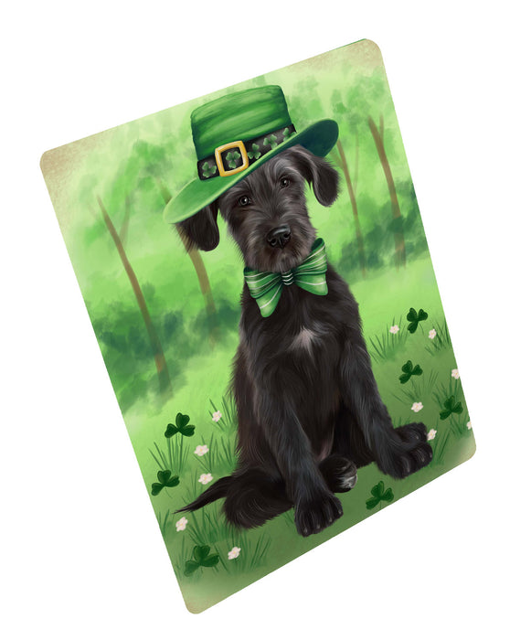 St. Patrick's Day Wolfhound Dog Cutting Board - For Kitchen - Scratch & Stain Resistant - Designed To Stay In Place - Easy To Clean By Hand - Perfect for Chopping Meats, Vegetables, CA84156