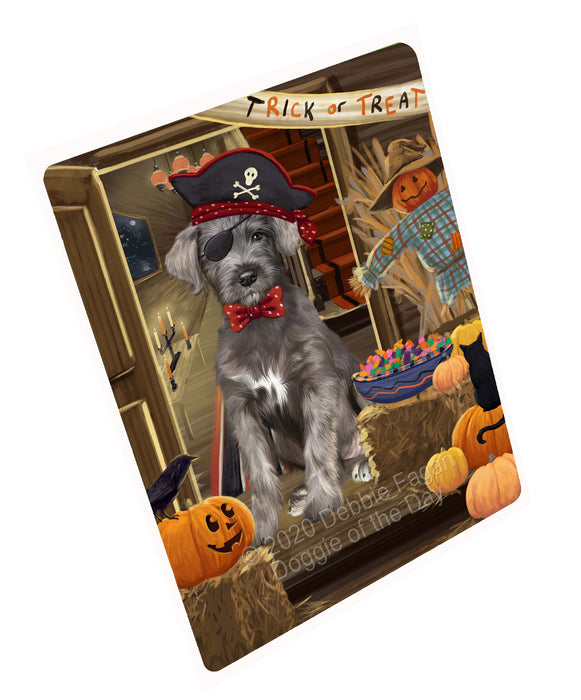 Enter at Your Own Risk Halloween Trick or Treat Wolfhound Dogs Refrigerator/Dishwasher Magnet - Kitchen Decor Magnet - Pets Portrait Unique Magnet - Ultra-Sticky Premium Quality Magnet RMAG111603