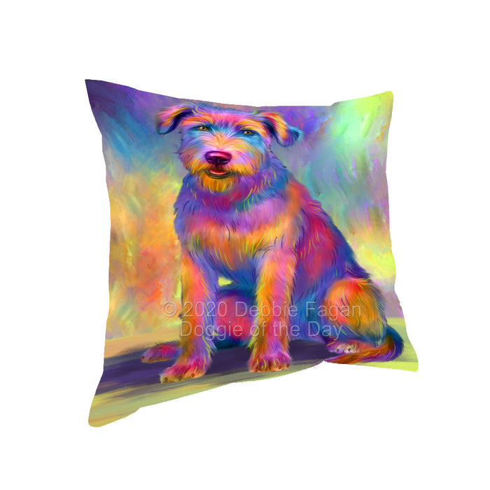 Paradise Wave Wolfhound Dog Pillow with Top Quality High-Resolution Images - Ultra Soft Pet Pillows for Sleeping - Reversible & Comfort - Ideal Gift for Dog Lover - Cushion for Sofa Couch Bed - 100% Polyester