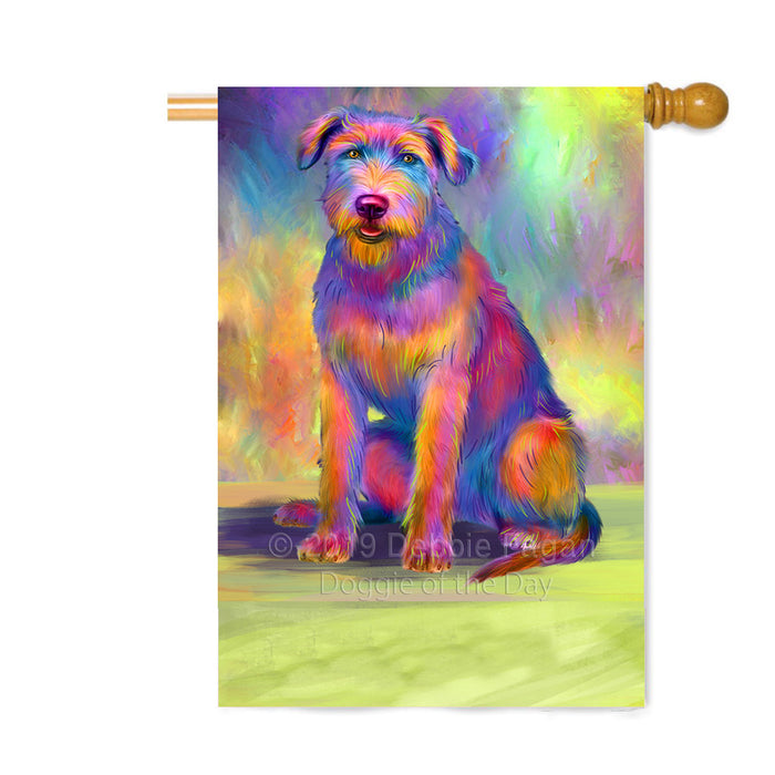 Personalized Paradise Wave Wolfhound Dog Custom House Flag FLG-DOTD-A60151