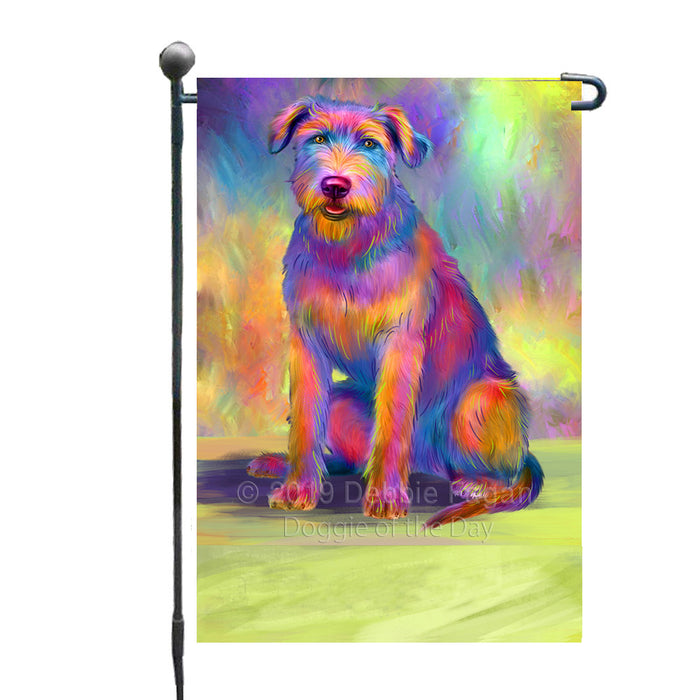 Personalized Paradise Wave Wolfhound Dog Custom Garden Flags GFLG-DOTD-A60095