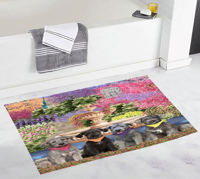 Wolfhound Bath Mat: Explore a Variety of Designs, Custom, Personalized, Non-Slip Bathroom Floor Rug Mats, Gift for Dog and Pet Lovers
