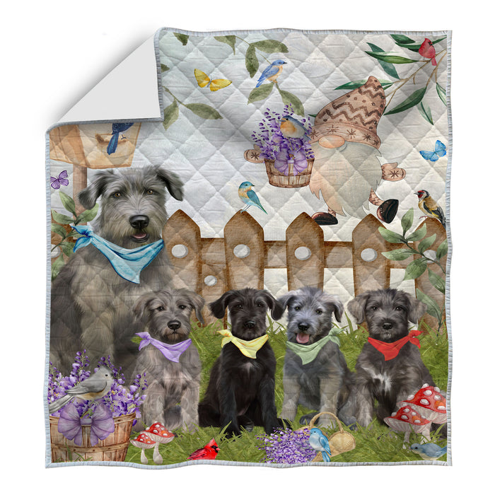 Wolfhound Quilt: Explore a Variety of Custom Designs, Personalized, Bedding Coverlet Quilted, Gift for Dog and Pet Lovers