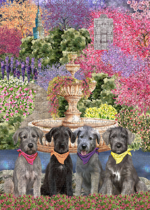 Wolfhound Jigsaw Puzzle, Interlocking Puzzles Games for Adult, Explore a Variety of Designs, Personalized, Custom, Gift for Pet and Dog Lovers
