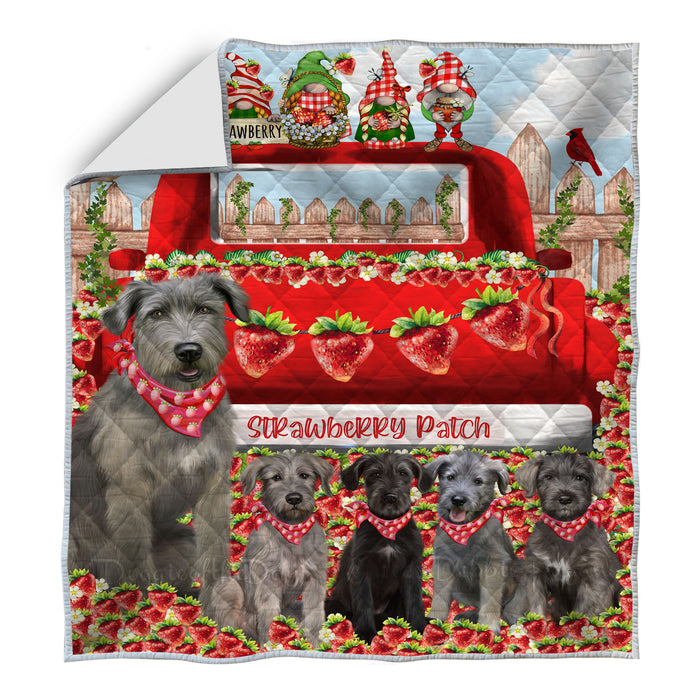 Wolfhound Quilt: Explore a Variety of Personalized Designs, Custom, Bedding Coverlet Quilted, Pet and Dog Lovers Gift