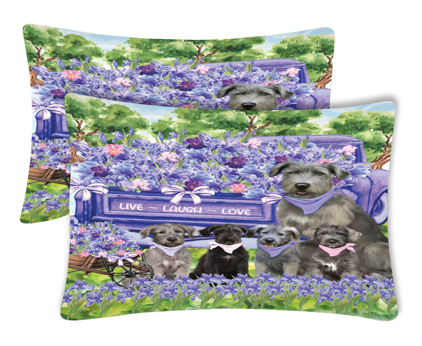 Wolfhound Pillow Case, Standard Pillowcases Set of 2, Explore a Variety of Designs, Custom, Personalized, Pet & Dog Lovers Gifts