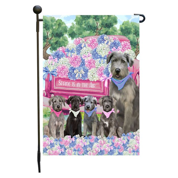 Wolfhound Dogs Garden Flag: Explore a Variety of Personalized Designs, Double-Sided, Weather Resistant, Custom, Outdoor Garden Yard Decor for Dog and Pet Lovers