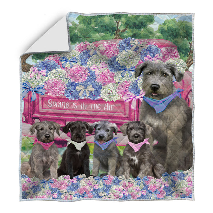 Wolfhound Quilt: Explore a Variety of Bedding Designs, Custom, Personalized, Bedspread Coverlet Quilted, Gift for Dog and Pet Lovers