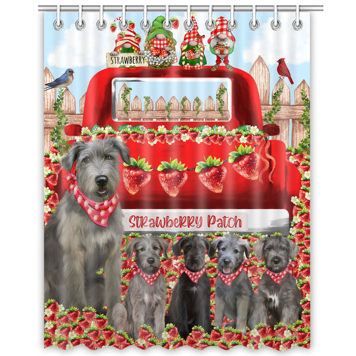 Wolfhound Shower Curtain: Explore a Variety of Designs, Custom, Personalized, Waterproof Bathtub Curtains for Bathroom with Hooks, Gift for Dog and Pet Lovers