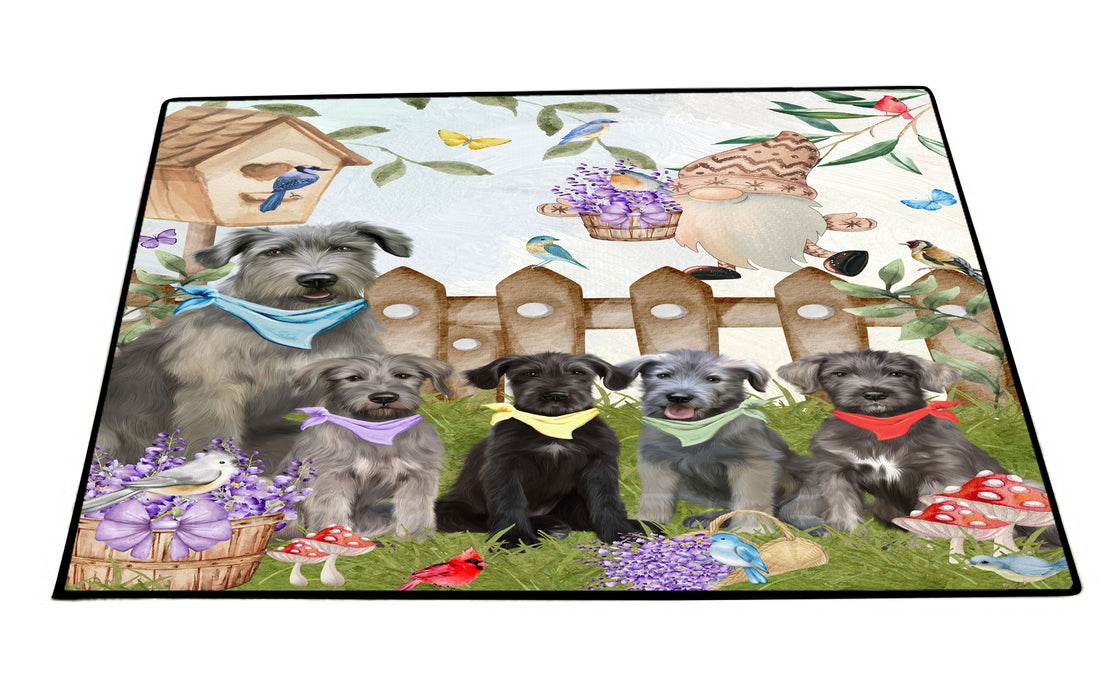 Wolfhound Floor Mat and Door Mats, Explore a Variety of Designs, Personalized, Anti-Slip Welcome Mat for Outdoor and Indoor, Custom Gift for Dog Lovers