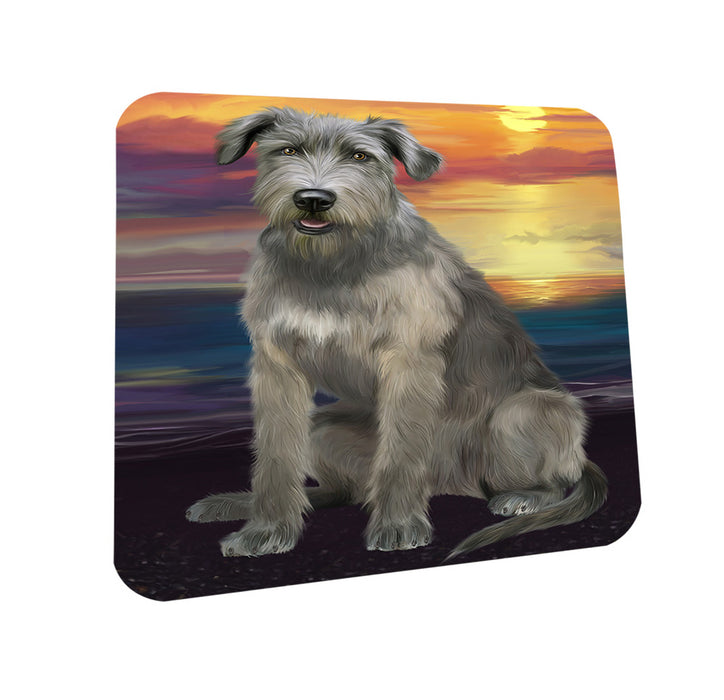 Sunset Wolfhound Dog Coasters Set of 4 CST57137