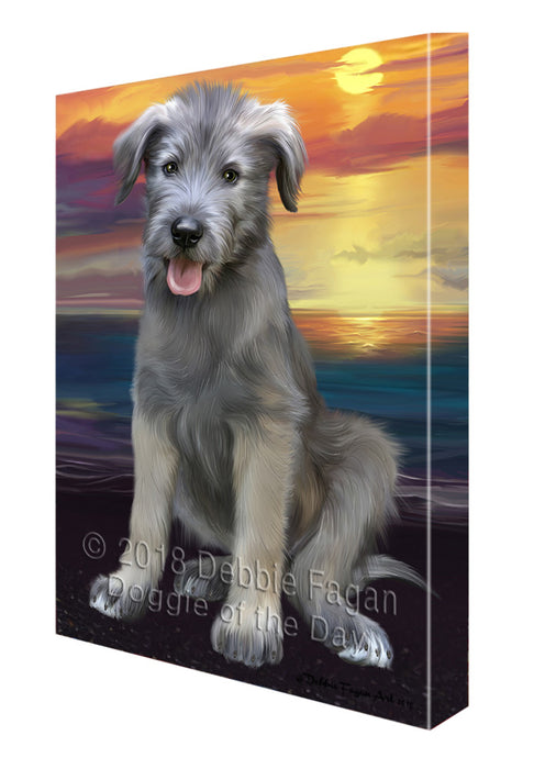Sunset Wolfhound Dog Canvas Print Wall Art Décor CVS137060