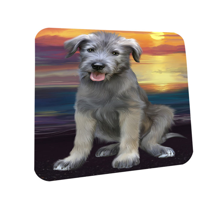 Sunset Wolfhound Dog Coasters Set of 4 CST57138