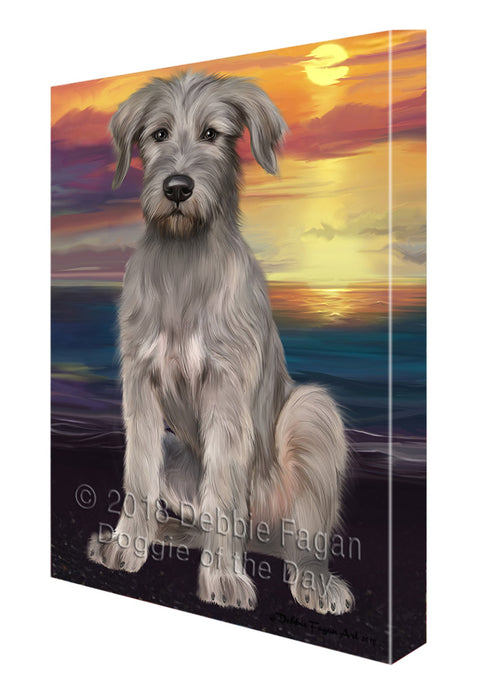 Sunset Wolfhound Dog Canvas Print Wall Art Décor CVS137069