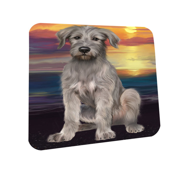 Sunset Wolfhound Dog Coasters Set of 4 CST57139