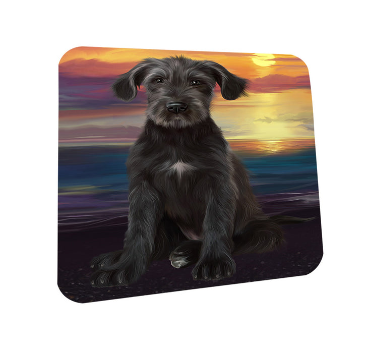 Sunset Wolfhound Dog Coasters Set of 4 CST57140