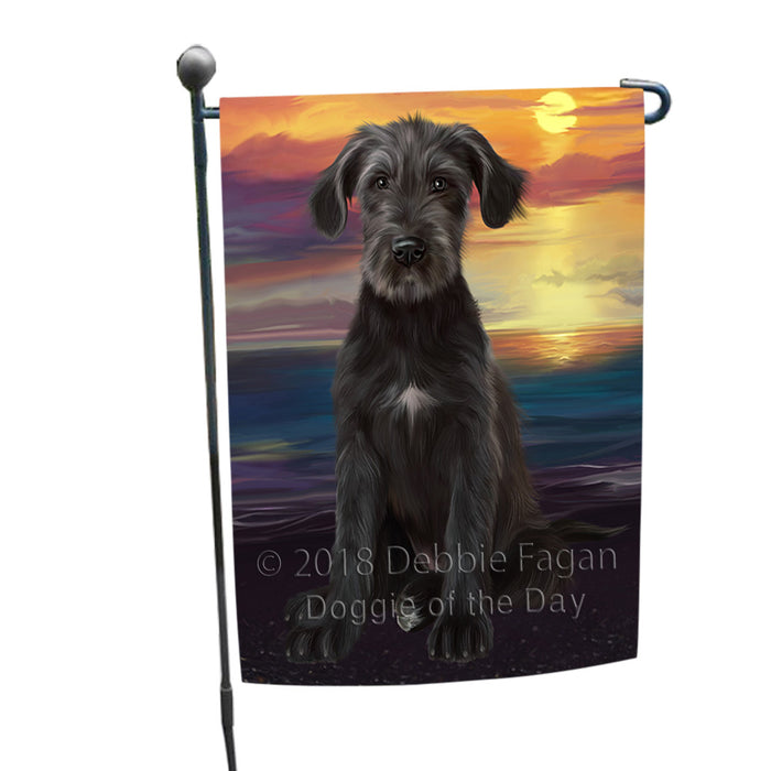 Sunset Wolfhound Dog Garden Flag GFLG65150