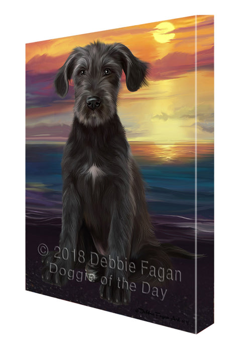Sunset Wolfhound Dog Canvas Print Wall Art Décor CVS137078